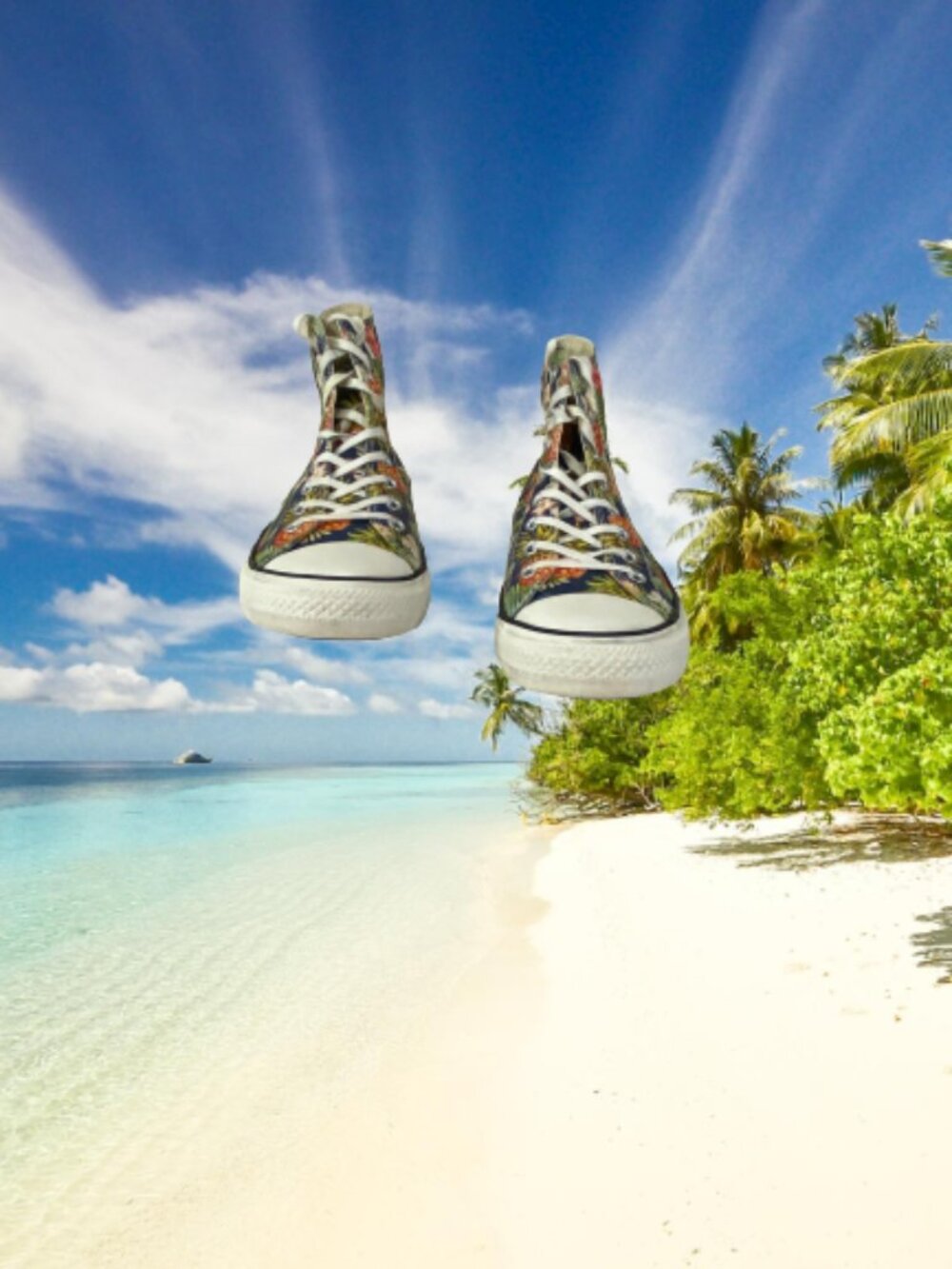 CONVERSE All Star Chuck Taylor High Top 152699C Pineapple Hawaiian mens 8.5